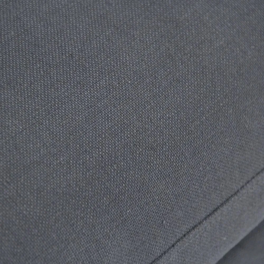 Navy Blue Linen Cabriole Arm Sofa
