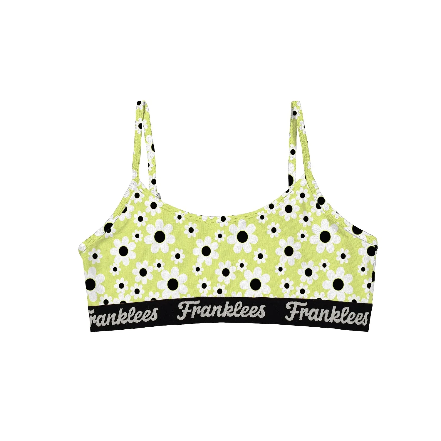 Open Back Crop Top | Soft Cotton | Retro Daisies