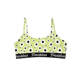 Open Back Crop Top | Soft Cotton | Retro Daisies