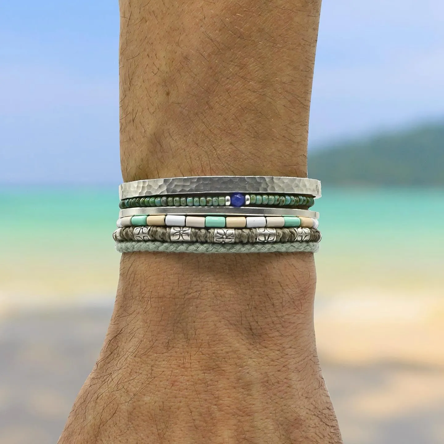 Pranayama Cotton Bracelet (Grey)