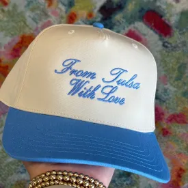 "From Tulsa With Love" Hat in Light Blue