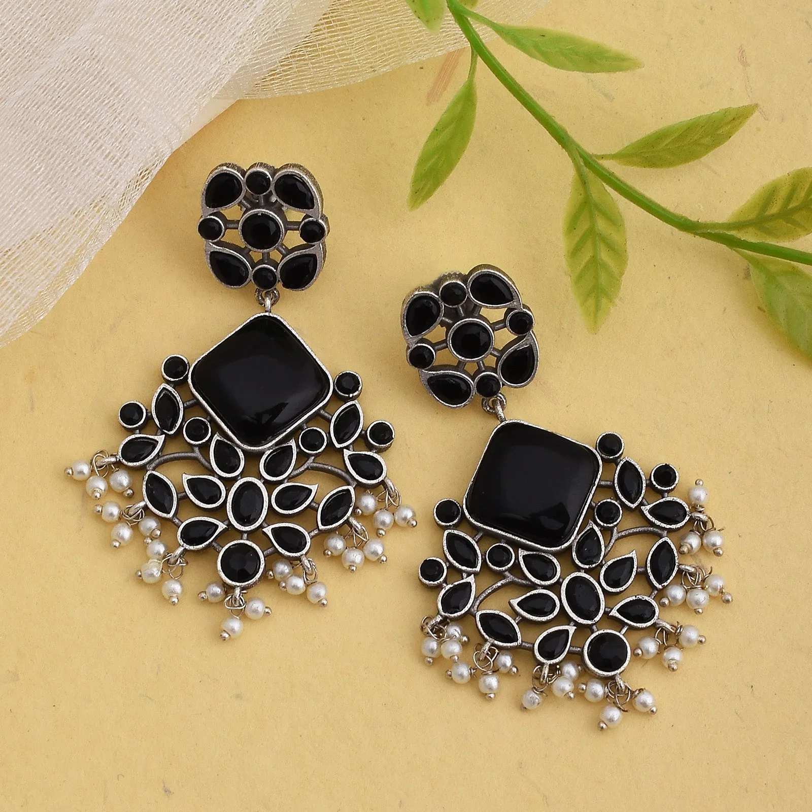 Rubina Floral Dangler Earrings
