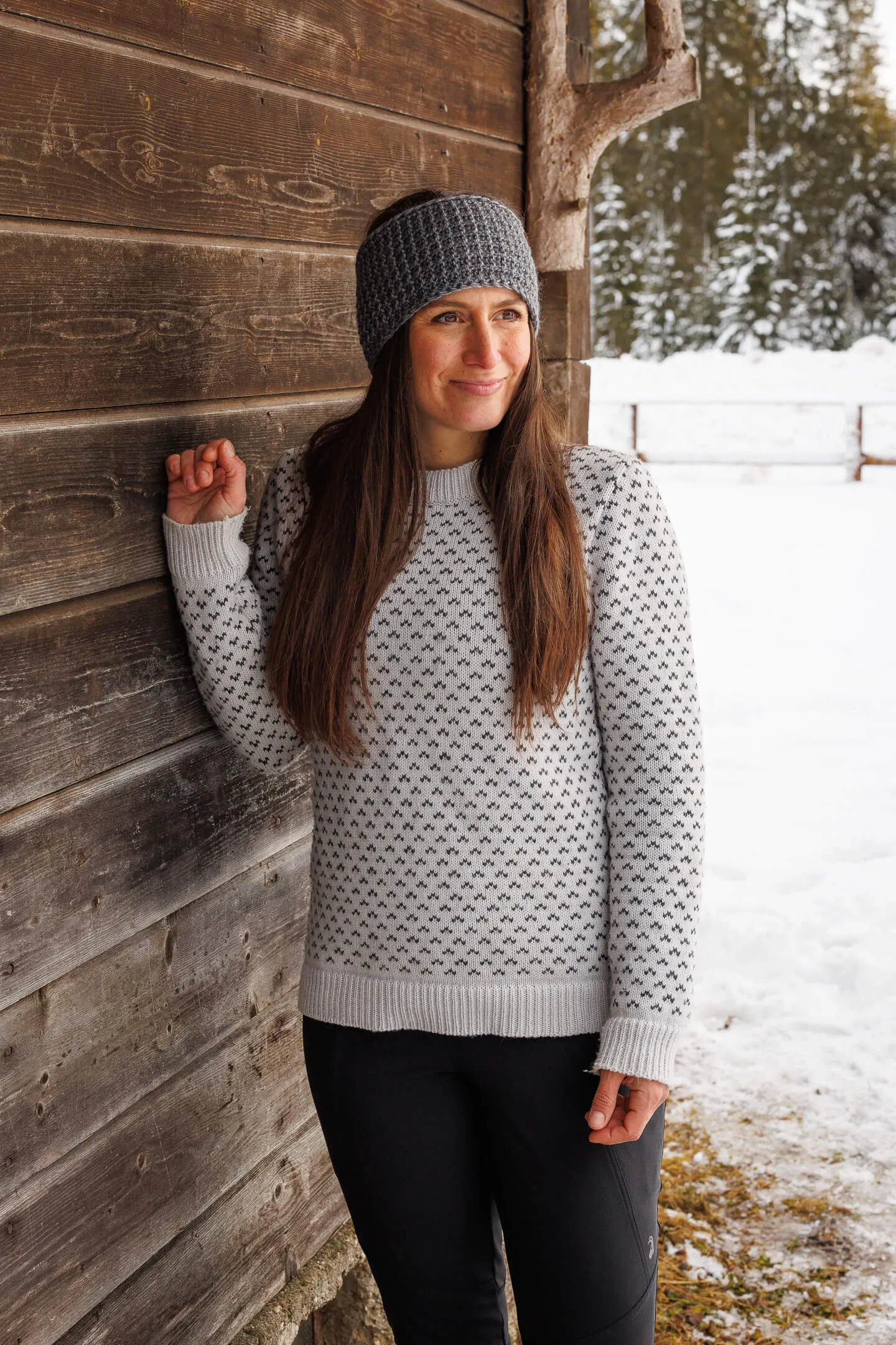 Seceda Knit Sweater - Snowfall