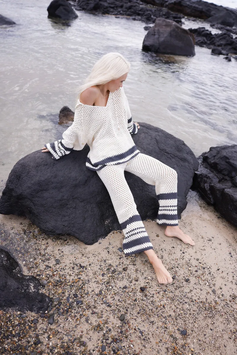 SIESTA CROCHET PANT-CREAM