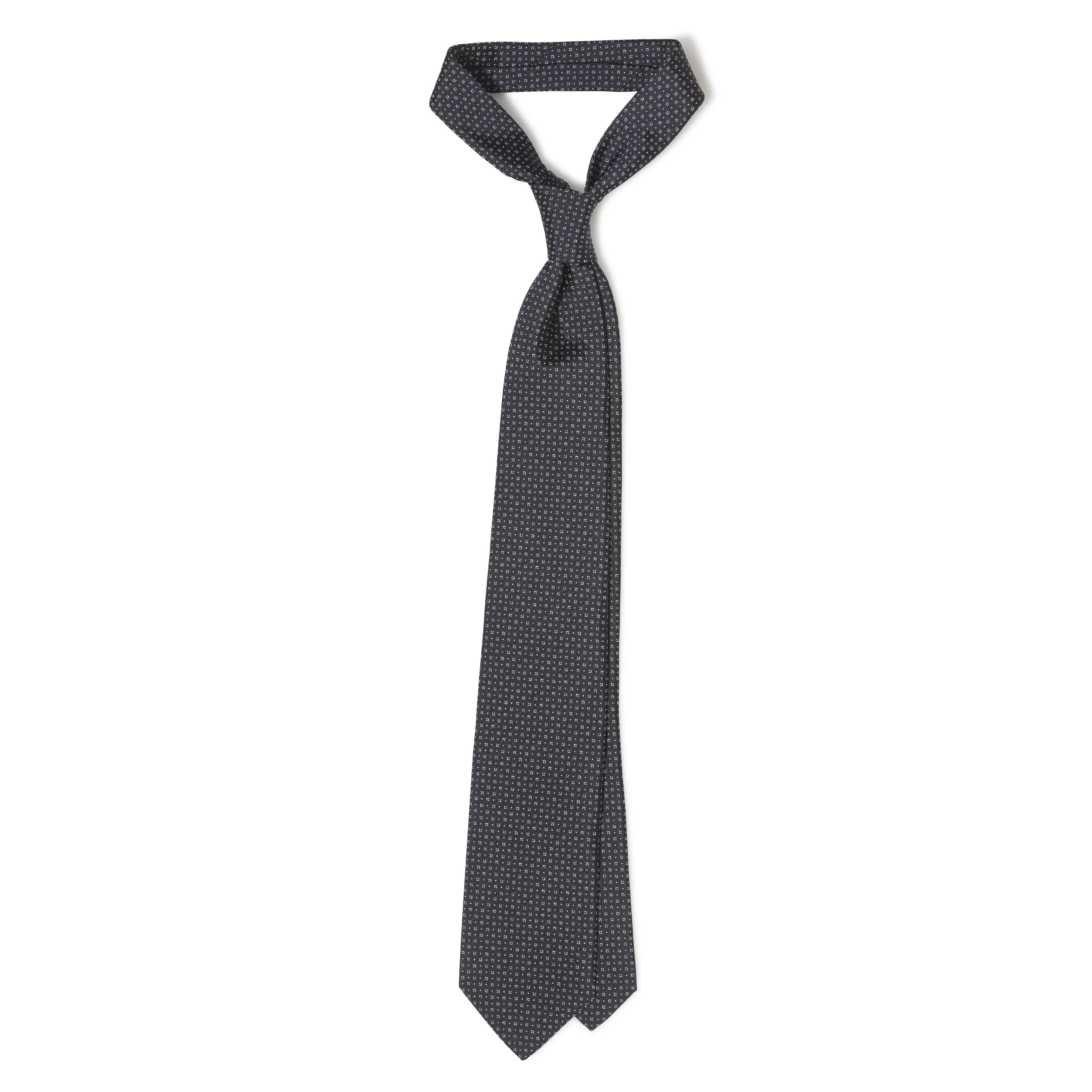 Silk Jacquard Tipped Tie