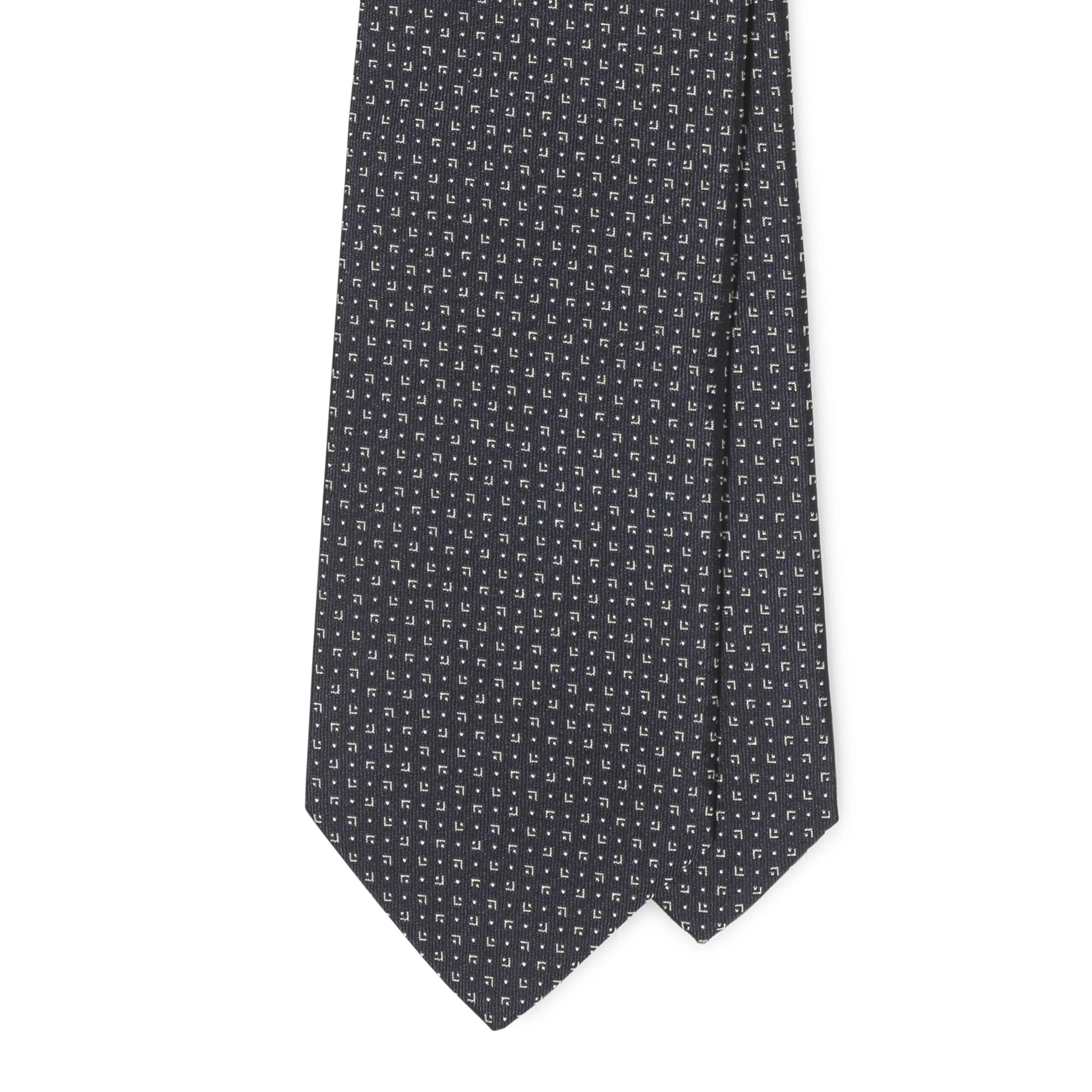 Silk Jacquard Tipped Tie
