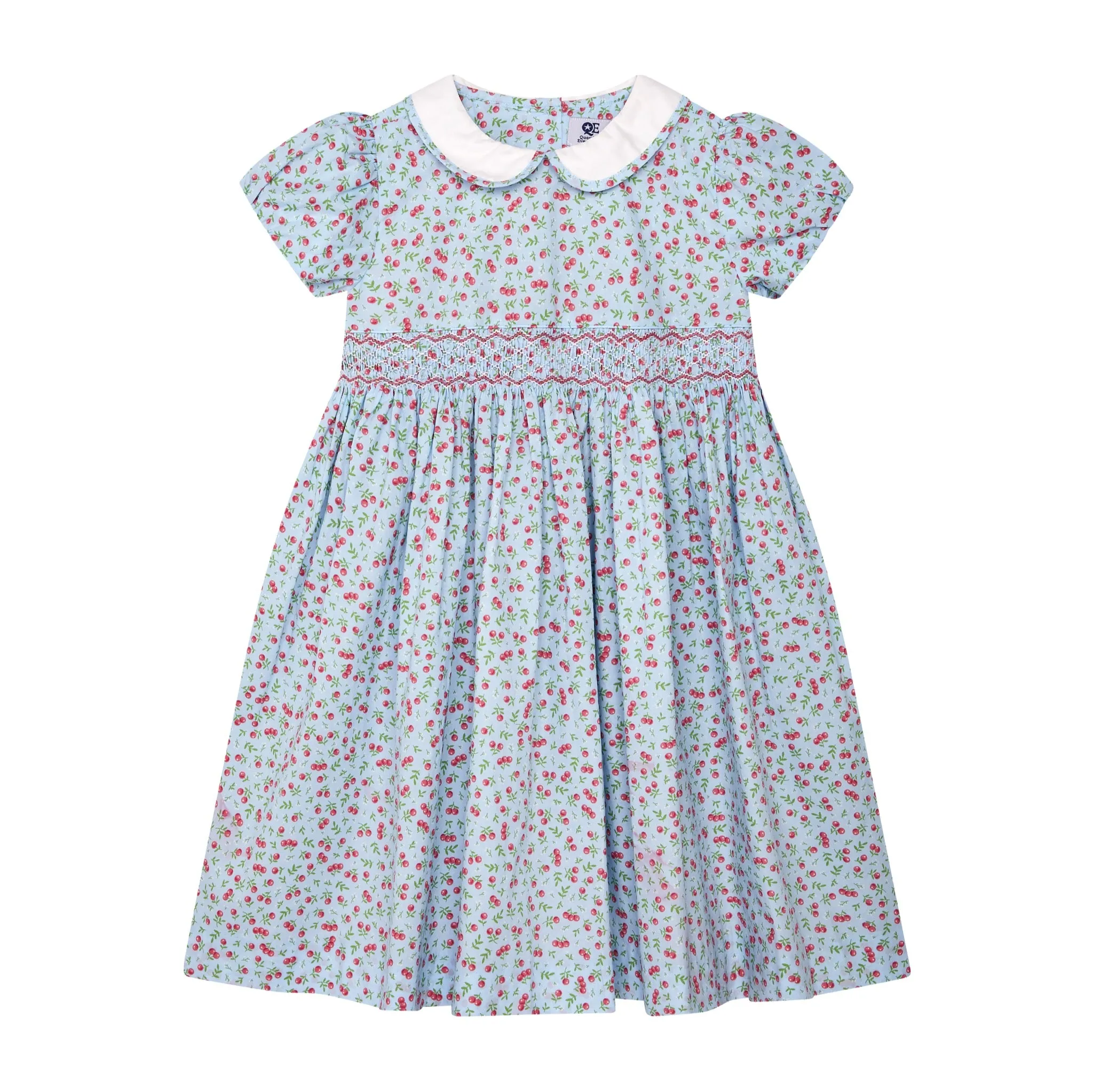 Smocked Girls Dress - Pepper