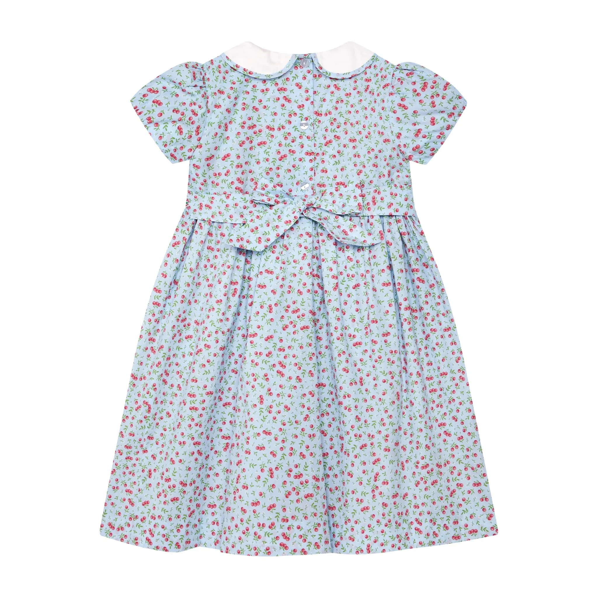 Smocked Girls Dress - Pepper