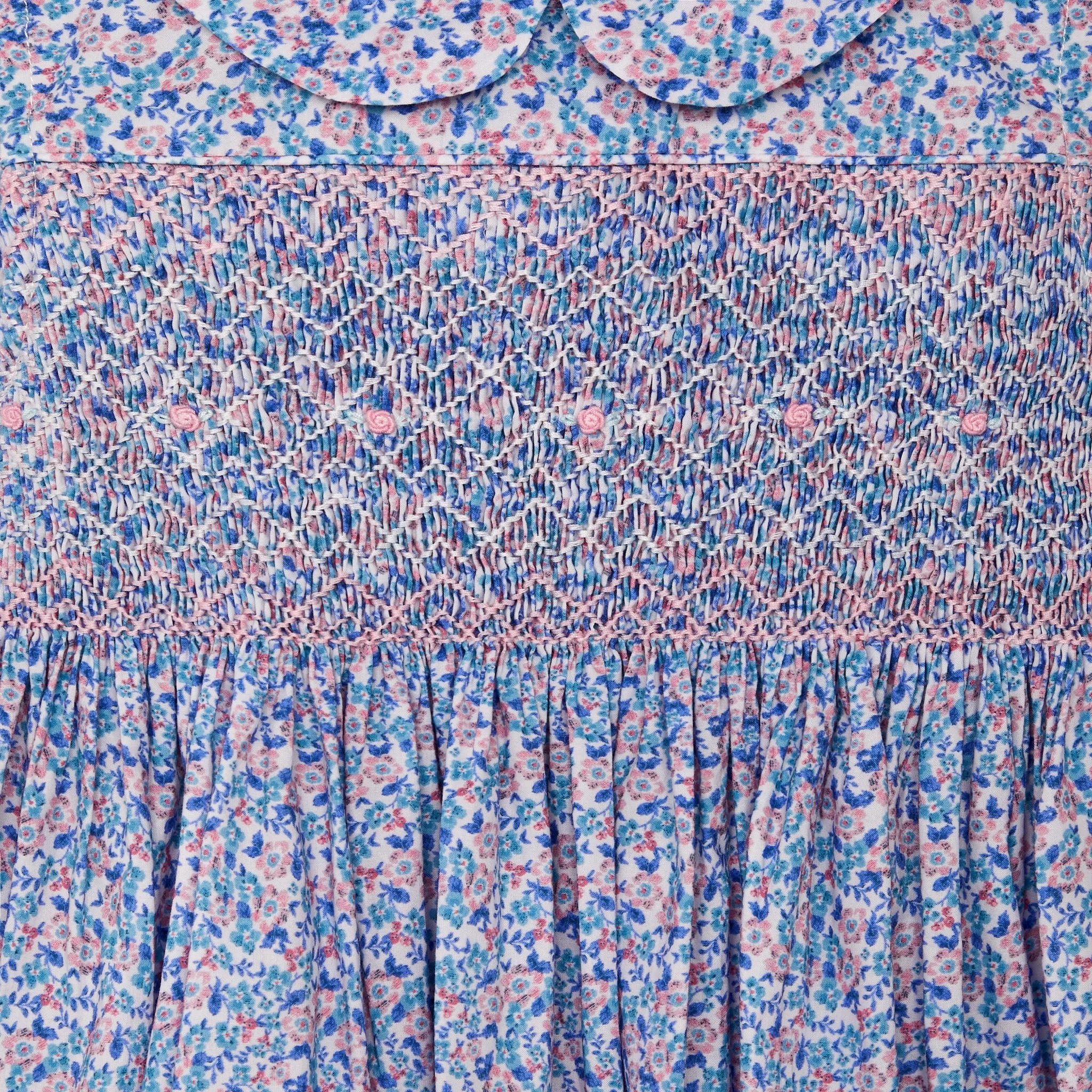 Smocked Girls Dress - Tibby