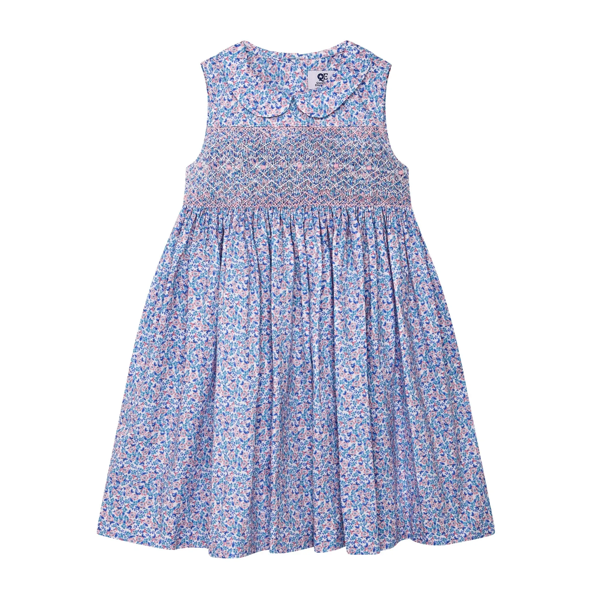 Smocked Girls Dress - Tibby