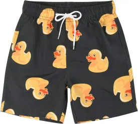 SNOW DREAMS Boys Swim Trunks Quick Dry Swim Shorts Lightweight Bathing Suits Side Pocket