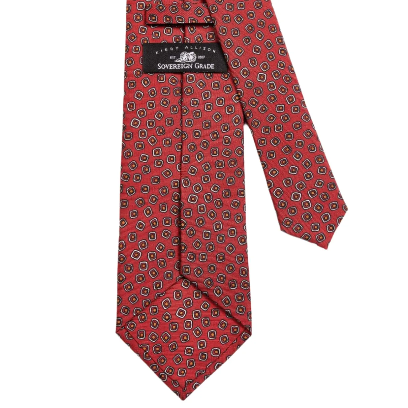 Sovereign Grade Red Eton Printed Silk, 150cm