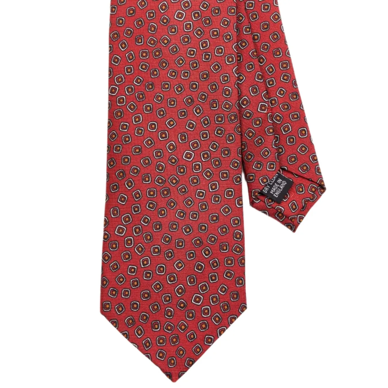 Sovereign Grade Red Eton Printed Silk, 150cm