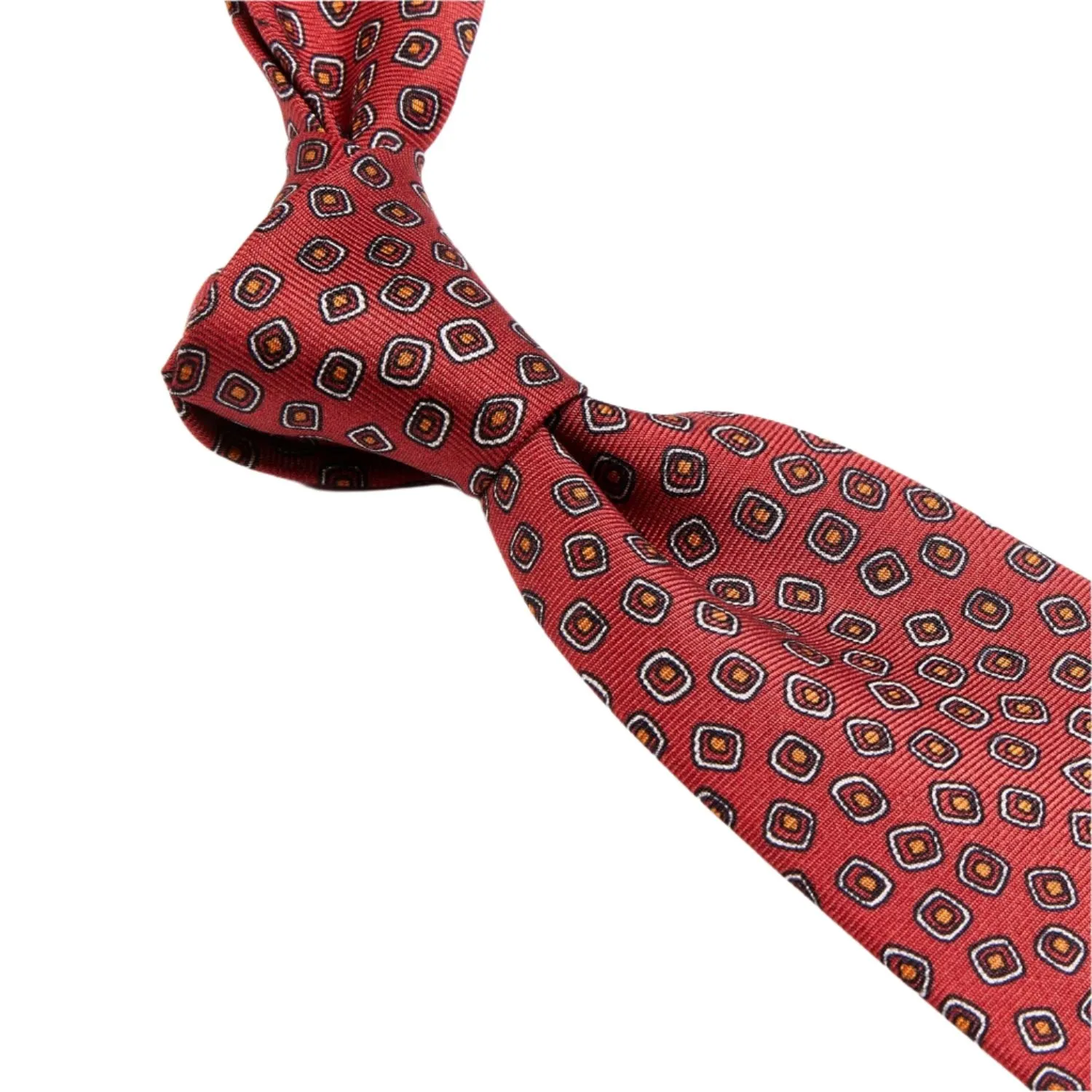 Sovereign Grade Red Eton Printed Silk, 150cm