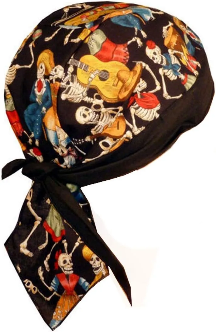 Sparkling EARTH - Skull Caps Doo Rags Do Rag Durag Headwrap Head Wraps Skullies - Made in The USA!