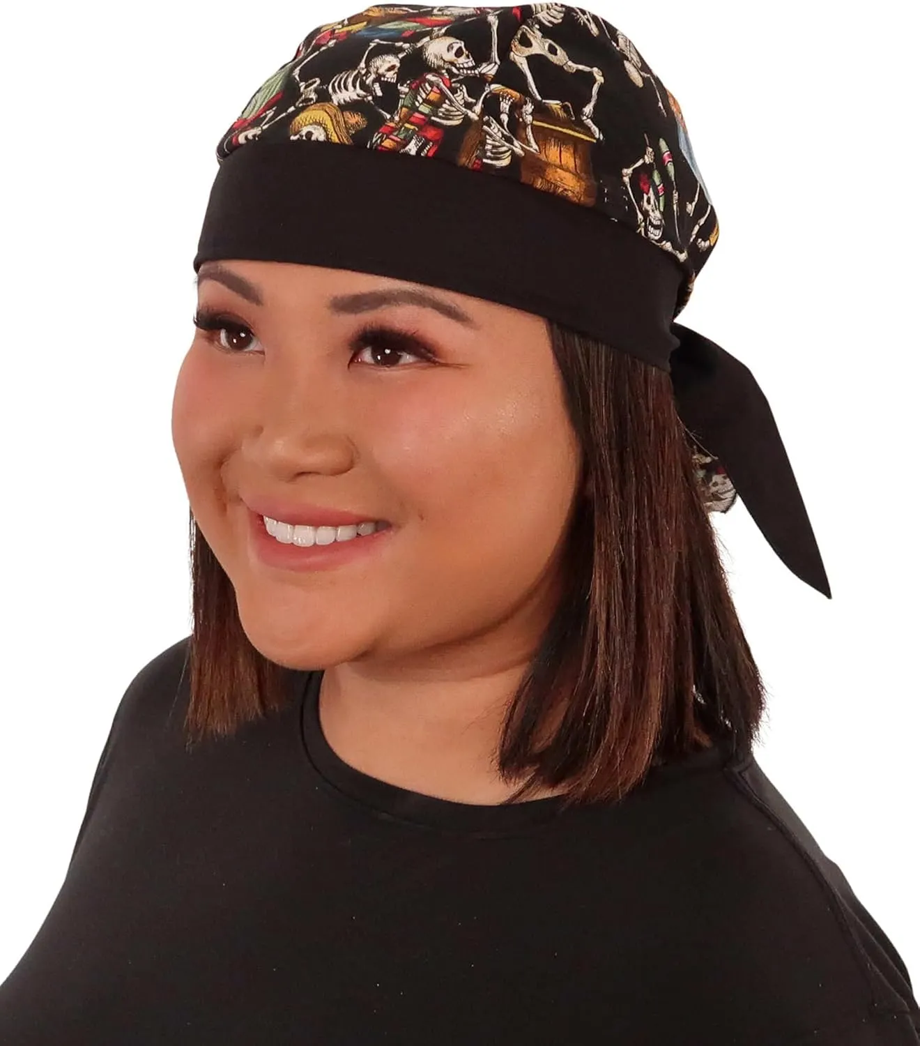 Sparkling EARTH - Skull Caps Doo Rags Do Rag Durag Headwrap Head Wraps Skullies - Made in The USA!