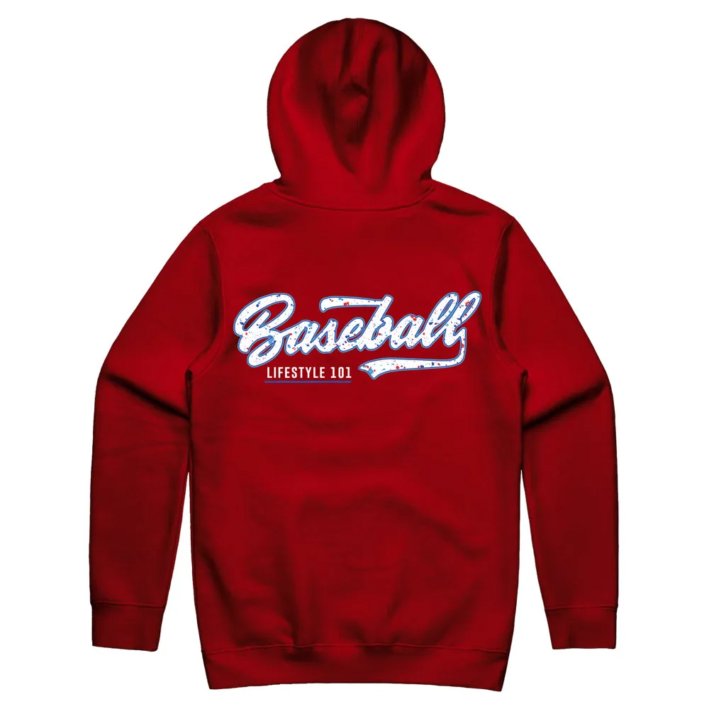 Splatter Youth Hoodie - Red/USA