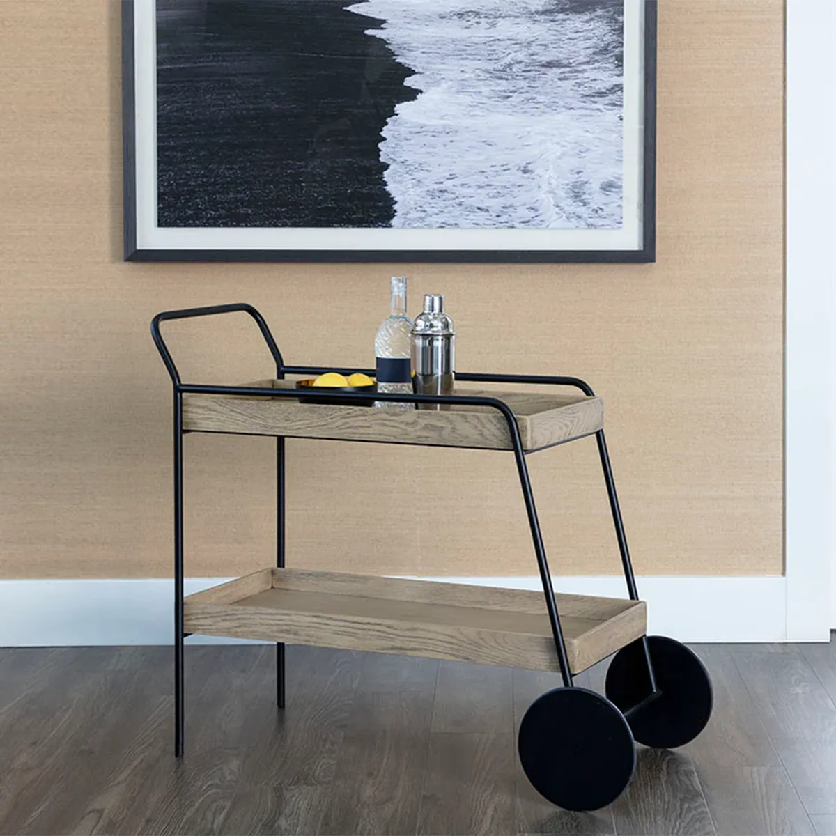 Spruce Bar Cart by Sunpan Natural