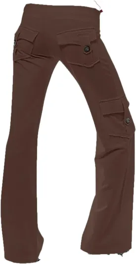 Sweatpants for Women Wide Leg Cargo Pants High Rise Yoga Leggings with Pockets Plus Size Y2K Drawstring Straight Leg Pants