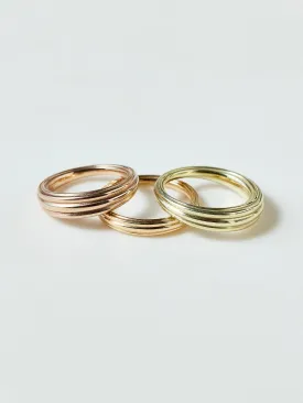 Tapered Fluted Band ~ Wide