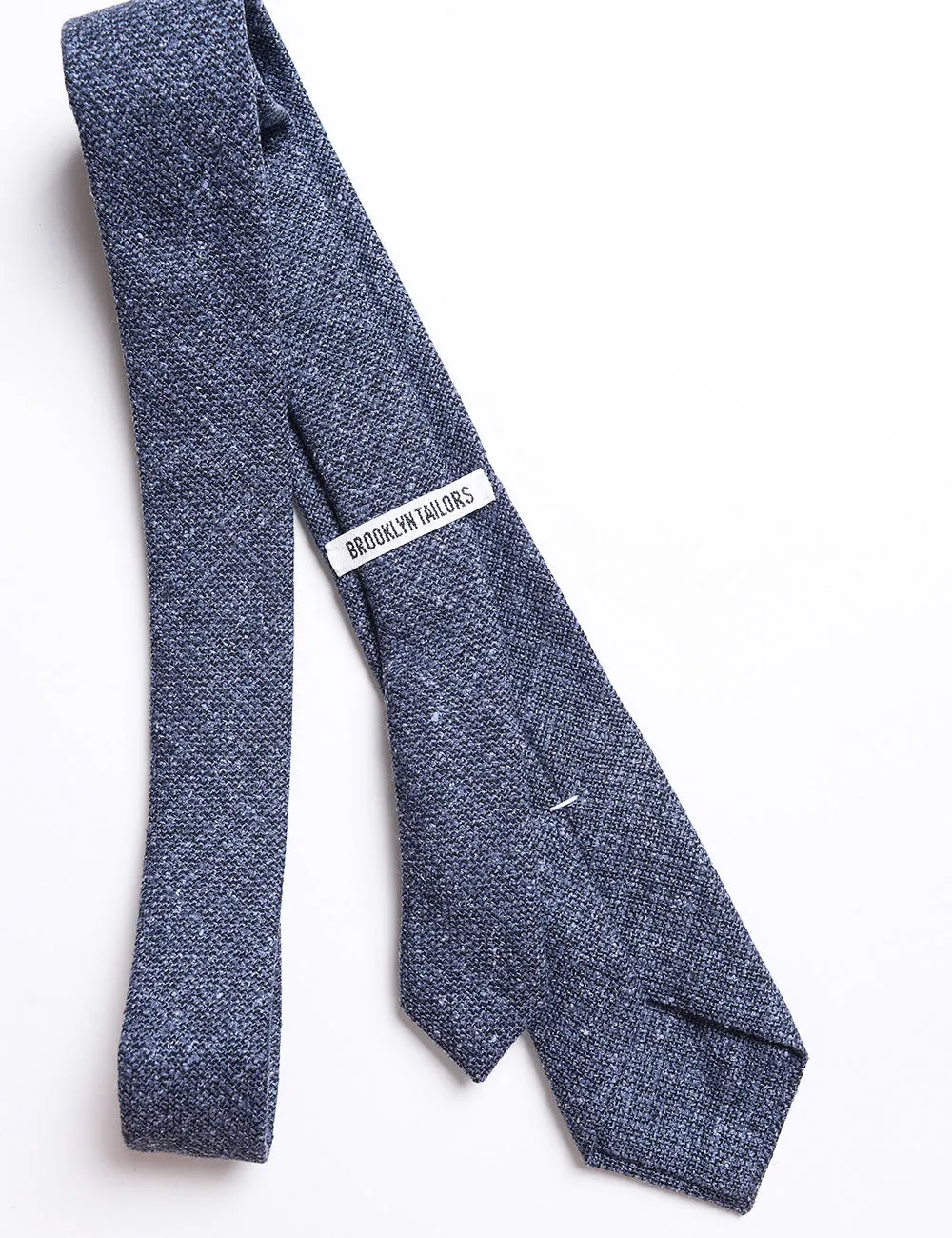 Textured Wool Tie - Bluestone