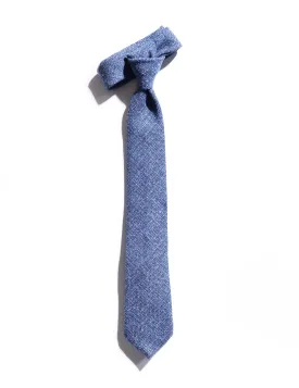 Textured Wool Tie - Bluestone