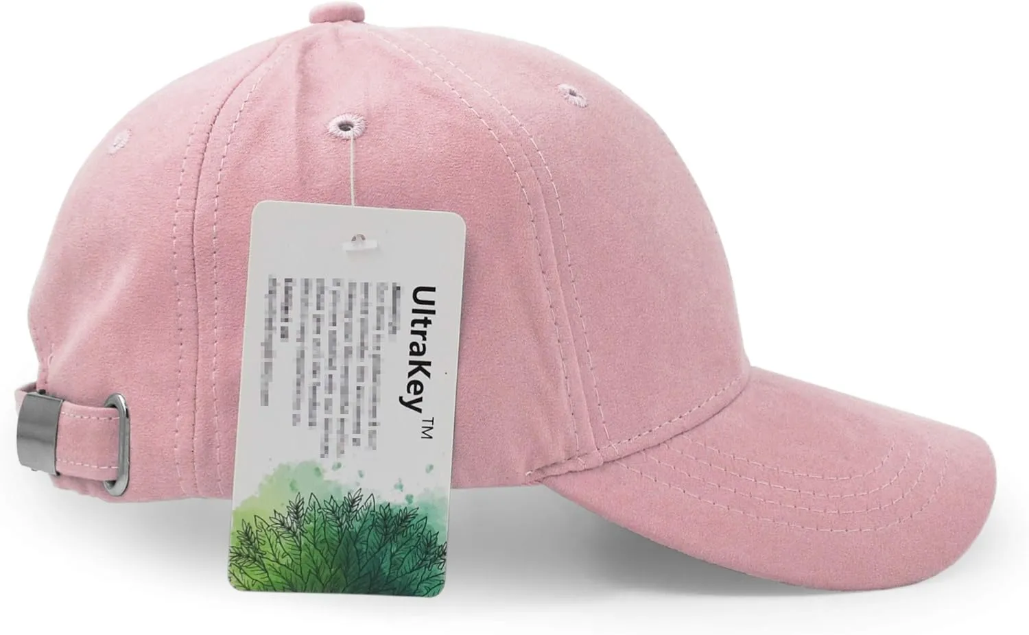 UltraKey Suede Baseball Cap, Unisex Faux Suede Leather Classic Adjustable Plain Hat Baseball Cap