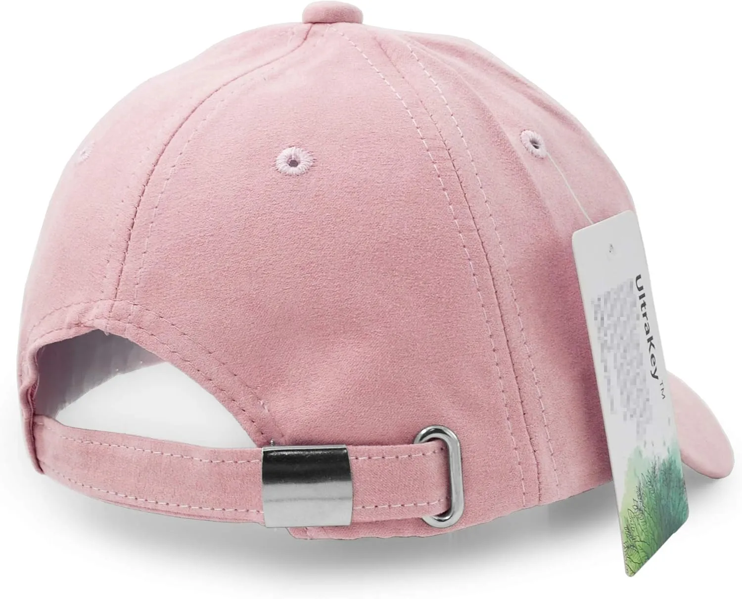 UltraKey Suede Baseball Cap, Unisex Faux Suede Leather Classic Adjustable Plain Hat Baseball Cap