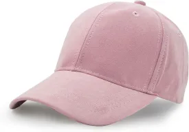 UltraKey Suede Baseball Cap, Unisex Faux Suede Leather Classic Adjustable Plain Hat Baseball Cap