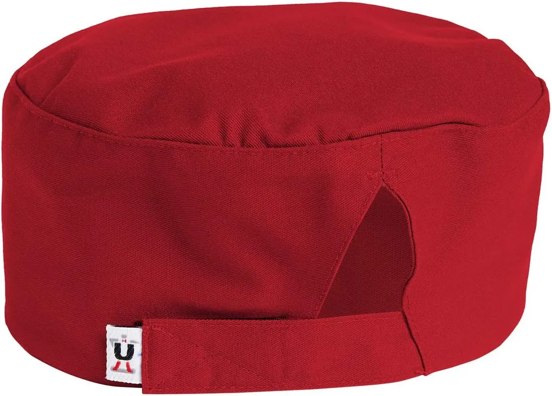 Uncommon Threads Unisex Chef Beanie Hat Cap, Adjustable