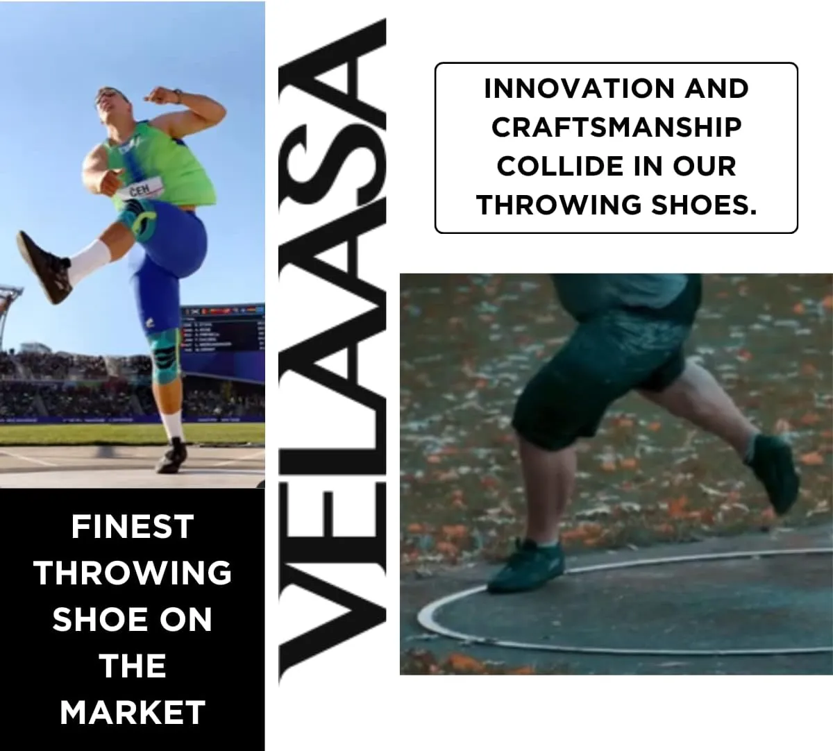 VELAASA Stones | Throwing Shoe | Men and Womens Discus Throw Shoes | Shotput and Javelin Shoes | for Running | Track and Field Equipment | Training Gear