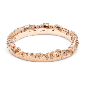 White Constellation Ring in Rose - Size 9 - 9952