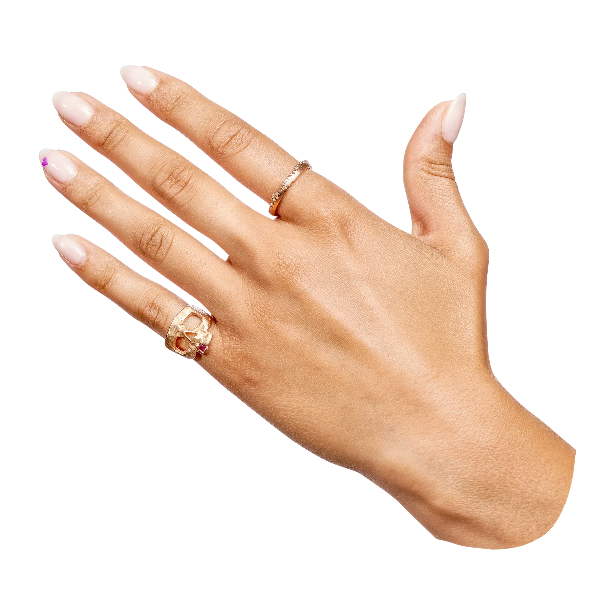 White Constellation Ring in Rose - Size 9 - 9952