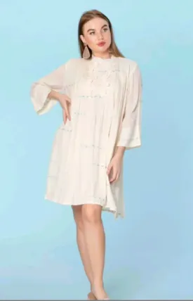 White tunic dress, resort collection