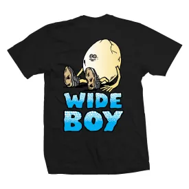Black Wide Boy Tee - Optimized for E-commerce