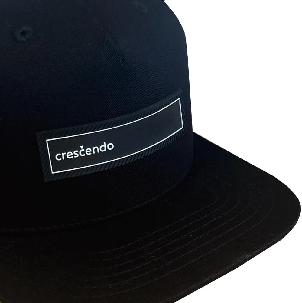 WITHMOONS Crescendo Patch Snapback Hat Flat Brim Cotton Hiphop Adjustable Baseball Cap TR21524