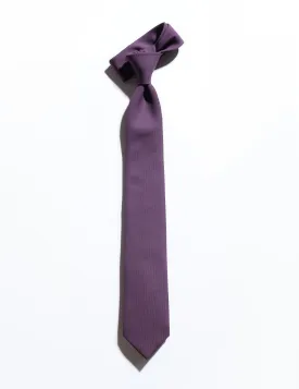 Wool Twill Tie - Plum